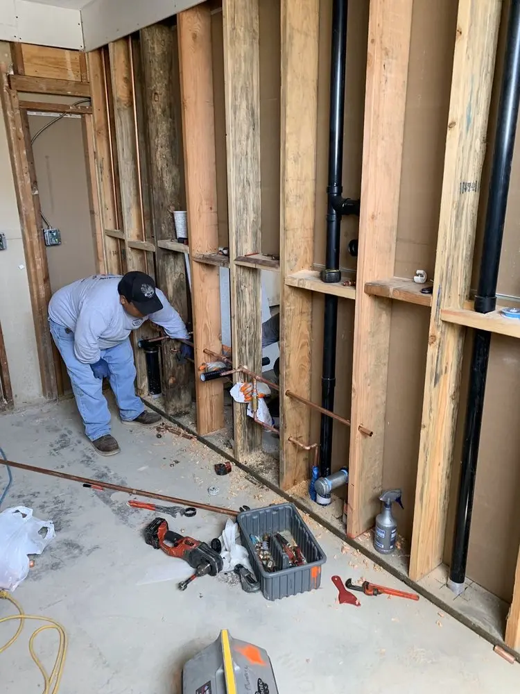 Commercial rough-in plumbing for Gas Line Repair in Stroud